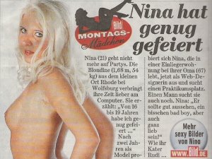 Montagsmädchen in der Bildzeitung